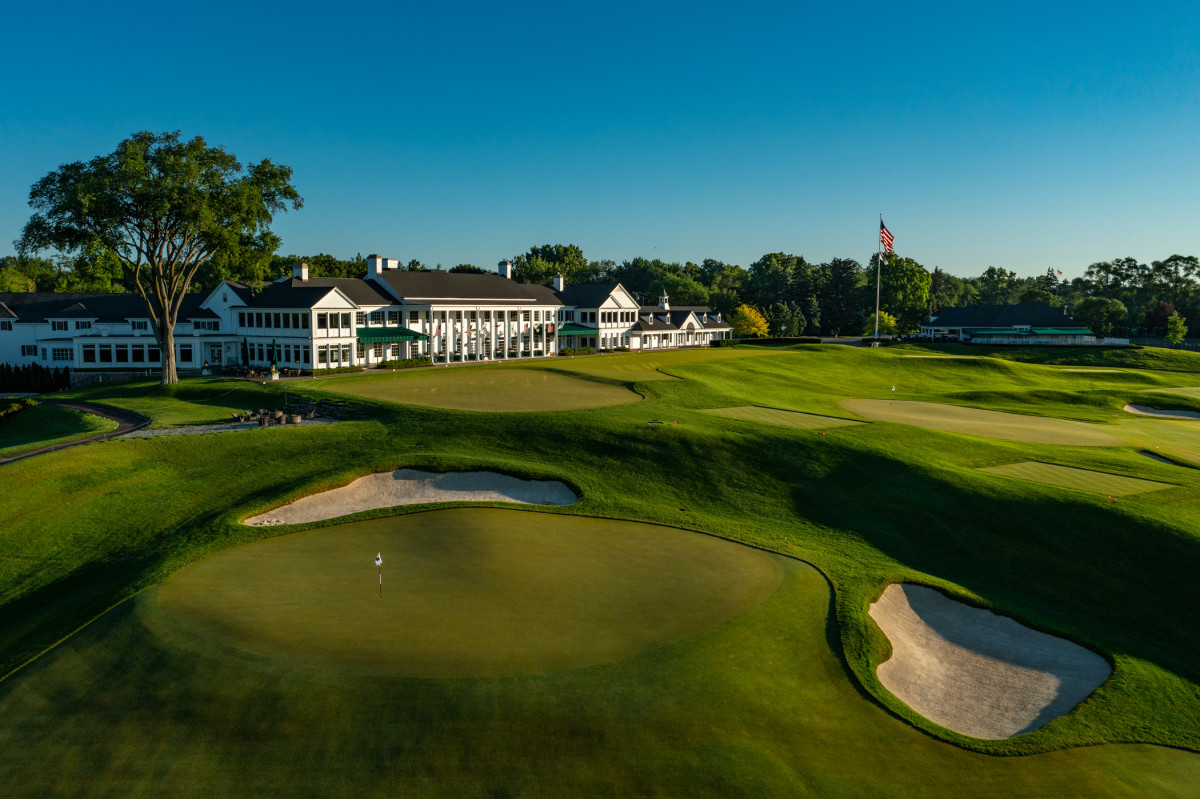 Oakland Hills CC Clubhouse.